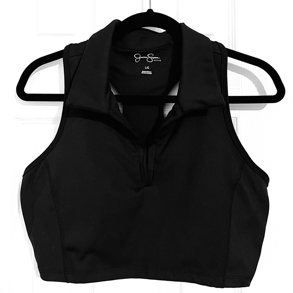 Jessica Simpson Cropped Workout Top
